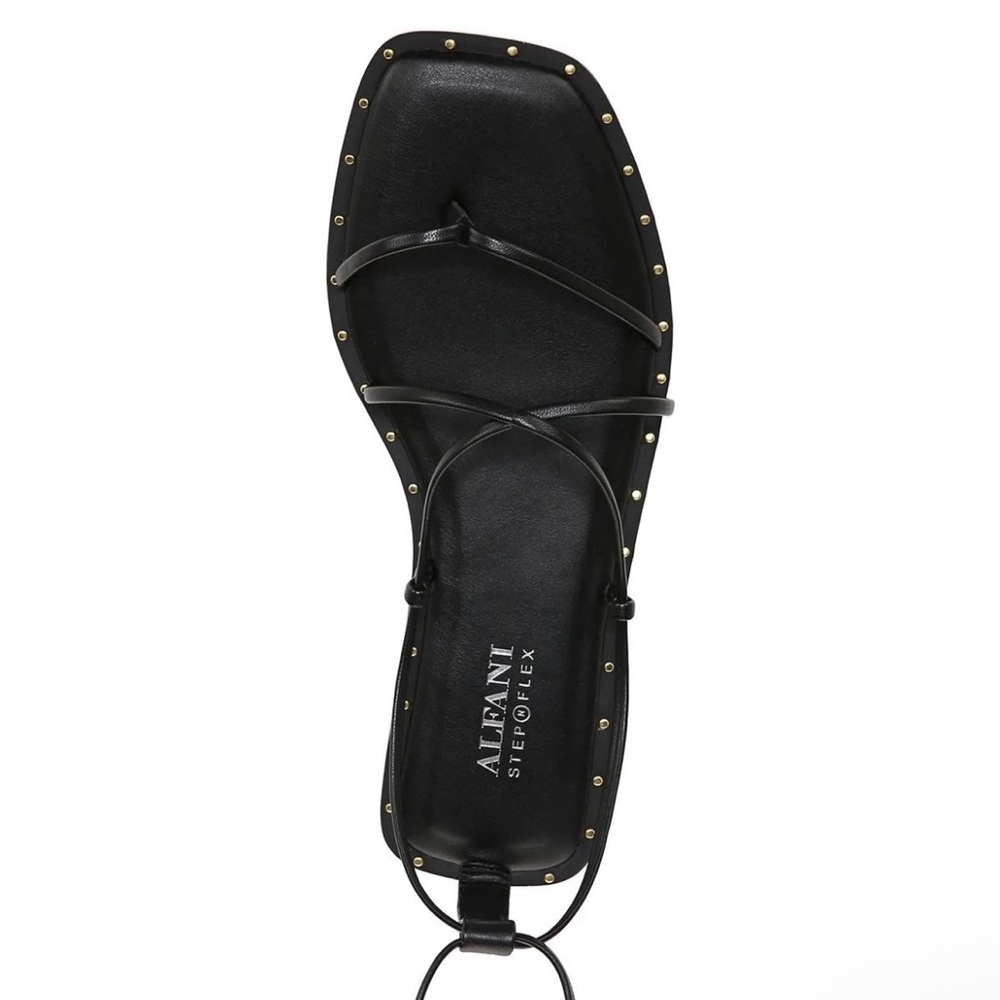 New Alfani Womens Novaraa Black Casual Strappy Sandals 5M - Picture 3 of 7